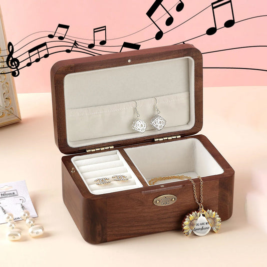 Music Jewelry Box | PORTO - Walnut